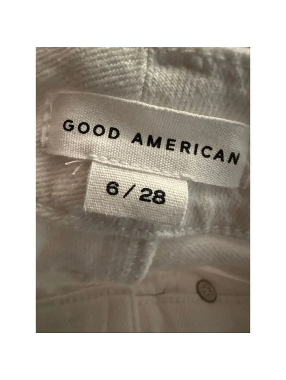 Good American White Flare Leg Jeans Sz 28